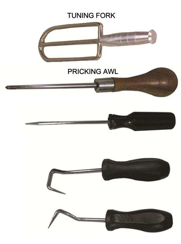 TUNING FORK  PRICKING AWL